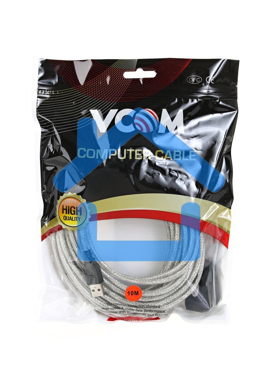 Кабель VCOM VUS7049-10M USB2.0-repeater, удлинительный активный <Am-->Af> 10м