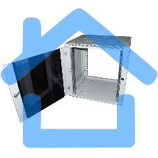 Шкаф телекоммуникационный настенный разборный 12U (600х650), съемные стенки, дверь стекло