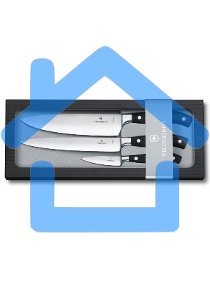 Набор ножей кухонных Victorinox Forged Chefs (7.7243.3) компл.:3шт черный подар.коробка