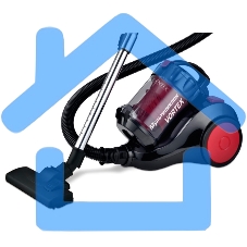 Пылесос Centek CT-2529 красный/черный мультициклон 2000/350Вт, стакан 1,5 л, телескоп металл. трубка