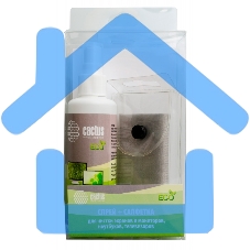 Чистящий набор (салфетки + спрей) Cactus CS-S3001E для экранов и оптики 1шт 18x18см 100мл