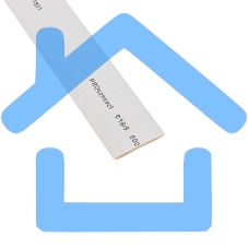 Трубка термоусаживаемая ТУТ 18,0/9,0мм, белая, упаковка 50 шт. по 1м, PROconnect