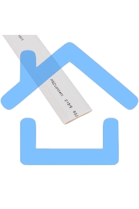 Трубка термоусаживаемая ТУТ 18,0/9,0мм, белая, упаковка 50 шт. по 1м, PROconnect