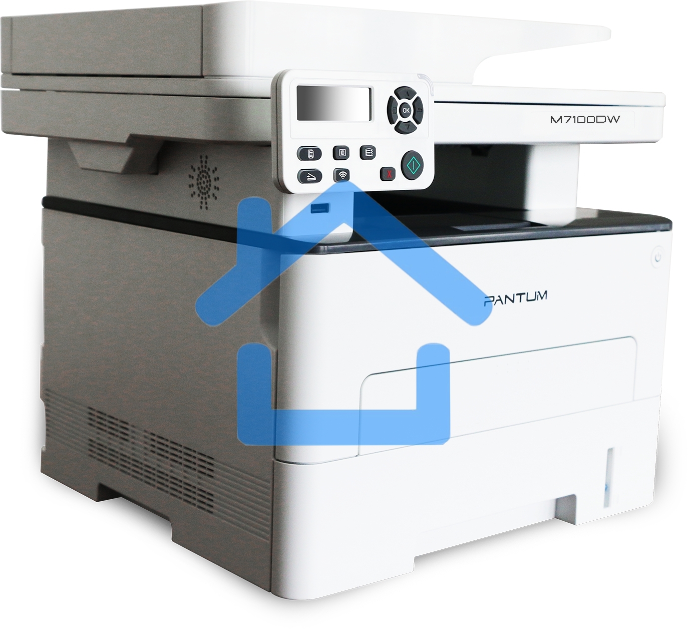 МФУ лазерное Pantum M7100DW, A4, ч/б, печ. до 33 стр/мин., скан. до 24 стр/мин., 1200x1200dpi, USB, RJ-45, Wi-Fi