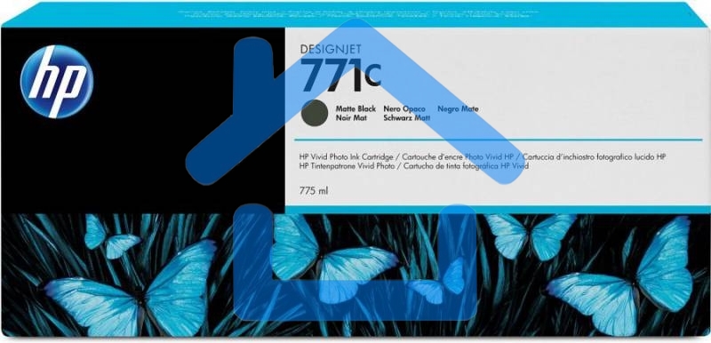 Картридж струйный HP №771C B6Y07A черный матовый для HP DJ Z6200 (775мл)