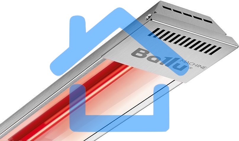 Обогреватель инфракрасный Ballu BIH-T-1.5-E серый, 1500 Вт, 15 м2
