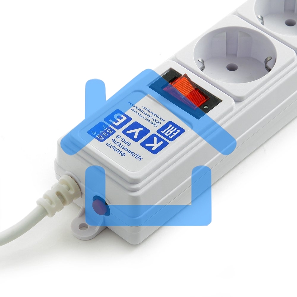 Сетевой фильтр Powercube SPG-B-10-WHITE 3м (5 розеток) белый (коробка)