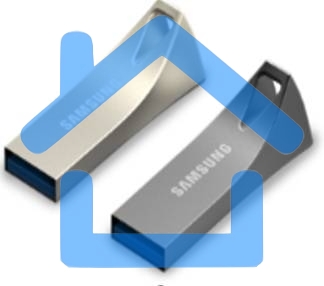 Флешка USB R/W 64Gb USB Drive <USB 3.1> Samsung BAR Plus (up to 300Mb/s) (MUF-64BE3/APC) серебристый