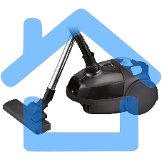 Пылесос Centek CT-2514 черный, 380/2100 Вт, уборка сухая, пылесборник мешок 2.5 л