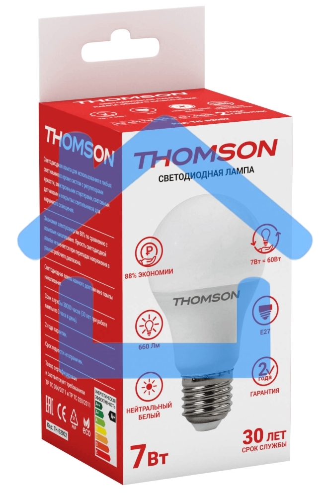 Лампа светодиодная Hiper THOMSON LED A60 7W 660Lm E27 4000K TH-B2002