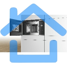 Микроволновая печь встраиваемая Bosch BFL524MS0 нержавеющая сталь, 20 л, 800 Вт, переключатели - поворотный механизм/сенсор