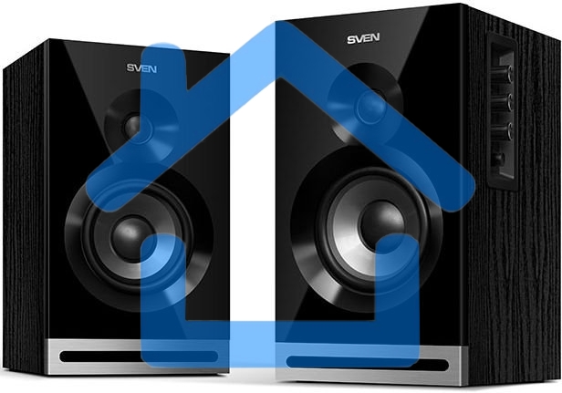 Акустическая система Sven SPS-705 2.0 черный 40Вт