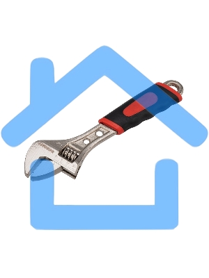 Разводной ключ Rexant 150 мм, двухкомпонентная рукоятка