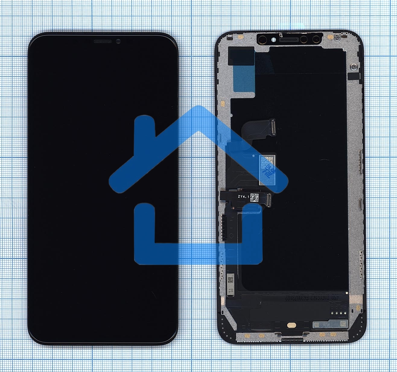 Дисплей для Apple iPhone XS MAX в сборе с тачскрином (OLED HE) черный