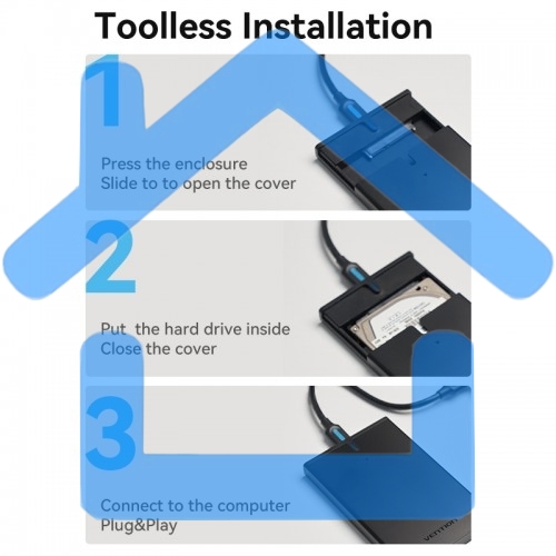 Внешний корпус Vention для HDD/SSD 2.5