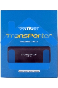 Внешний SSD Patriot Transporter, 4TB, USB 3.2 Gen 2 Type-A/Type-C, R/W 1000/1000, черный