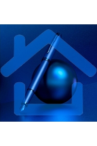 Ручка перьевая Parker IM Monochrome F328 (2172963) Blue PVD F сталь нержавеющая, подарочная коробка