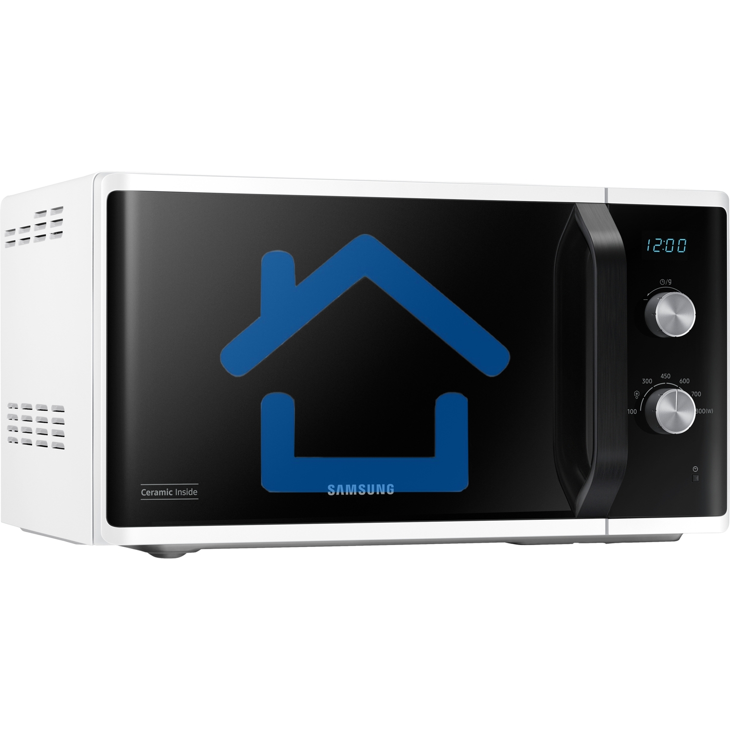 Микроволновая печь Samsung MS23K3614AW белый, 23 л, 800 Вт, переключатели - поворотный механизм