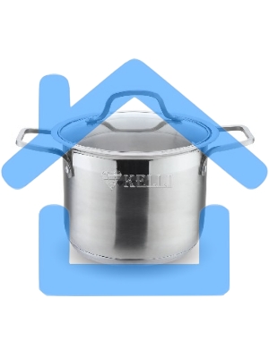 Кастрюля KELLI KL-4229 23,0л Объем 23л. Высокач. нерж. сталь. 5-слойное капсульное дно. Подходит для индукции. Стекл. жаропрочная крышка с паровыпуском диаметром 34 см. Удобные термостойкие клепаные ручки. Матовая внутри и снаружи. Мерная шкала внутри.