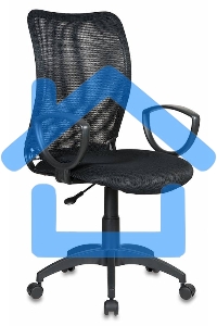 Кресло компьютерное Бюрократ Ch-599AXSN спинка сетка черный, сиденье черный TW-11