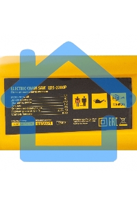 Пила цепная электрическая EDS-2200P, 2,2кВт,поперечная,шина 45см,шаг 3/8, паз 1,3мм, 63зв Denzel