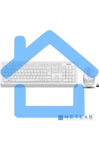 Комплект клавиатура + мышь A4 Fstyler FG1010 клав:белый/серый мышь:белый/серый USB беспроводная Multimedia