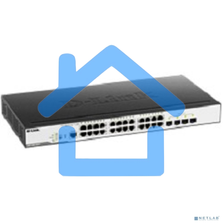 Коммутатор D-Link Switch DGS-3000-28LP/B1A Управляемый коммутатор 2 уровня с 24 портами 10/100/1000Base-T и 4 портами 1000Base-X SFP (24 порта с подде