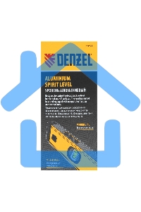 Уровень алюминиевый, магнит., фрезерованный, 3 глазка (1 зеркал.), 0,5 мм/м, 1200 мм Denzel