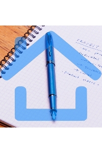 Ручка перьевая Parker IM Monochrome F328 (2172963) Blue PVD F сталь нержавеющая, подарочная коробка