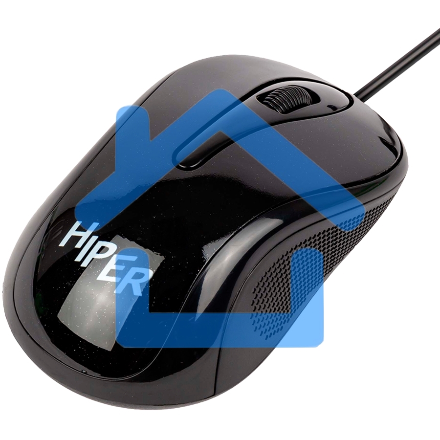 Мышь проводная HIPER HOM-031 черный, 1000 dpi, USB, кнопки - 3