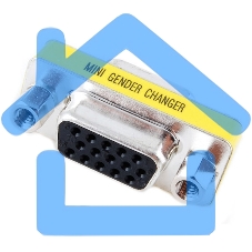 Переходник SVGA (F) в SVGA (F) ExeGate, экранирование