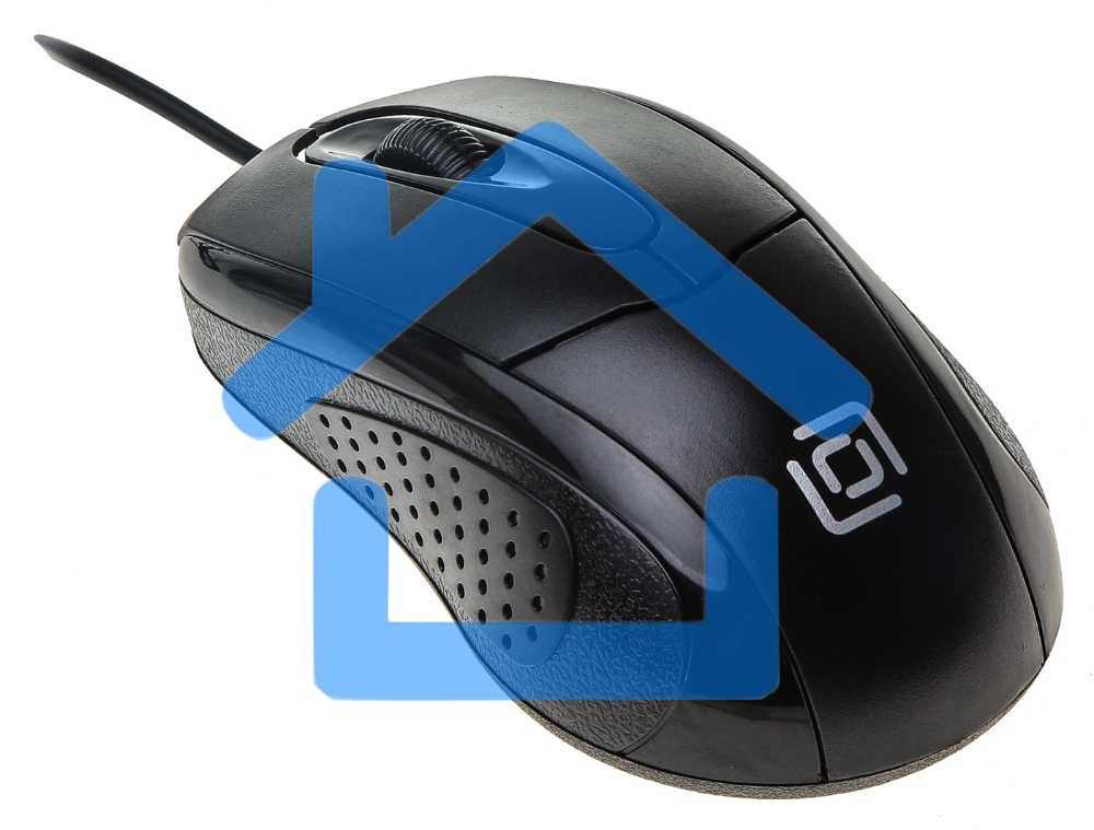 Мышь проводная Oklick 305M черный, 1000 dpi, USB, кнопки - 3