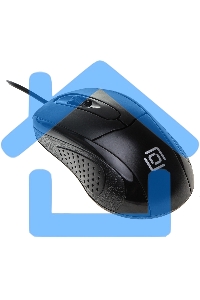 Мышь проводная Oklick 305M черный, 1000 dpi, USB, кнопки - 3