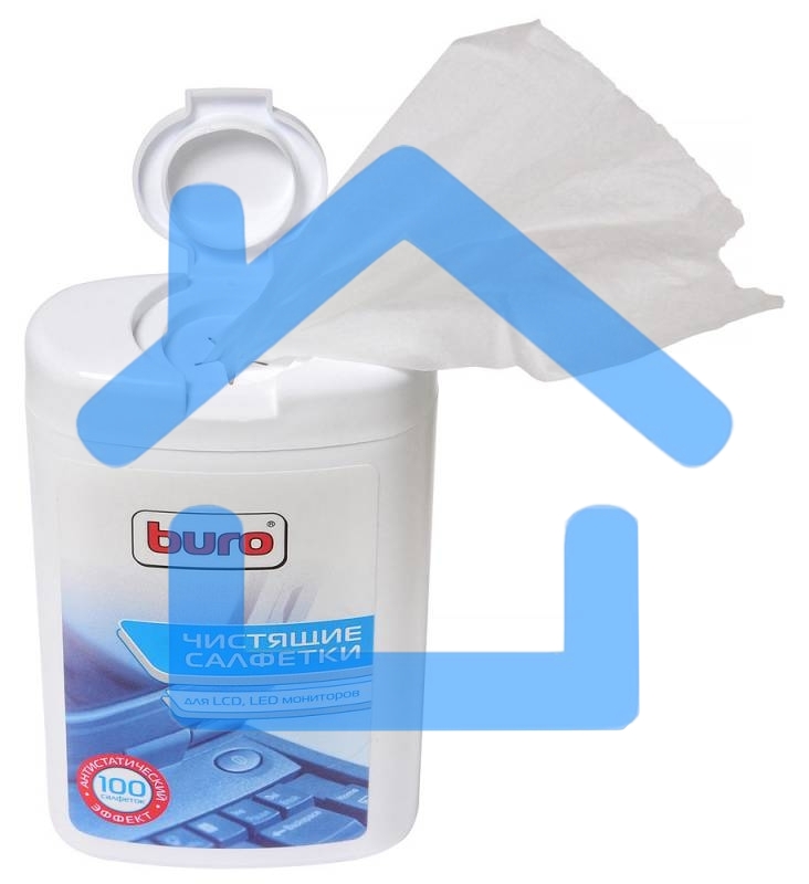 Салфетки Buro BU-tft для экранов ЖК мониторов туба 100шт влажных