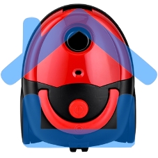 Пылесос Centek CT-2518 Red красный/черный, 350/1800 Вт, уборка сухая, пылесборник мешок, 1.5 л