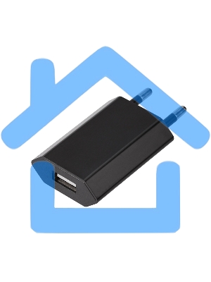 Сетевое зарядное устройство Rexant USB, 5V, 1 A, черный