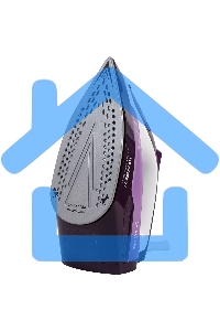 Утюг Galaxy Line GL 6124, фиолетовый с белым, паровой, 2500 Вт, постоянный пар 50 г/мин, паровой удар 230 г/мин, функции: самоочистка, антикапля, антинакипь, функция увлажнения, вертикальное отпаривание, защита от перегрева, индикатор нагрева, керамическо