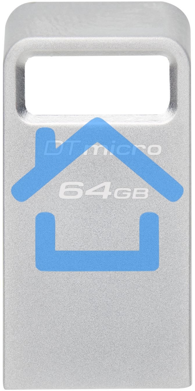 Флешка USB R/W Kingston 64Gb DataTraveler Micro DTMC3G2/64Gb USB3.0 серебристый