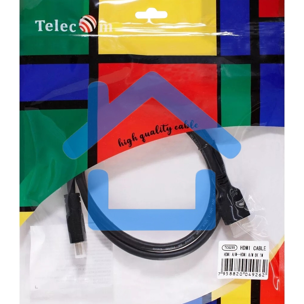 Кабель HDMI 19M/M,ver. 2.1, 8K@60 Hz 1m Telecom <TCG255-1M>