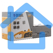 Пила цепная электрическая EDS-2200P, 2,2кВт,поперечная,шина 45см,шаг 3/8, паз 1,3мм, 63зв Denzel