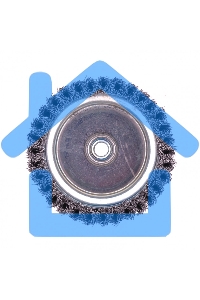 Щетка Matrix для УШМ Heavy Duty, 125 мм, М14, Чашка, крученая проволока 0,5 мм