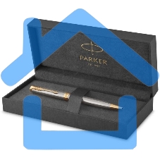 Ручка шариковая Parker Sonnet Core K527 (CW1931507) Stainless Steel GT M, черные чернила, подарочная коробка