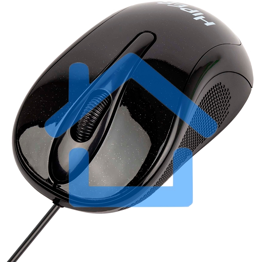 Мышь проводная HIPER HOM-031 черный, 1000 dpi, USB, кнопки - 3