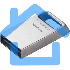 Флешка USB Kingston 64 Gb DataTraveler Micro DTMC3G2/64 Gb USB 3.0 серебристый