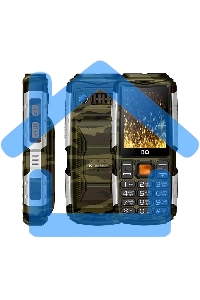 Мобильный телефон BQ 2430 Tank Power Green&silver 2.4” 240x320/32+32Mb/BT/2Sim/microSD/0.3Mp/4000mAh/Powerbank