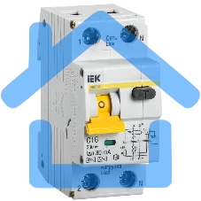 Выключатель автоматический дифференциального тока 2п (1P+N) C 16А 30мА тип A 6кА АВДТ-32 ИЭК MAD22-5-016-C-30