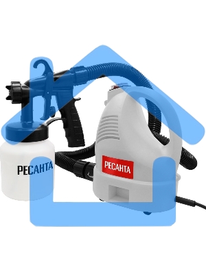 Краскопульт электрический Ресанта ЭКП-700В 75/17/2