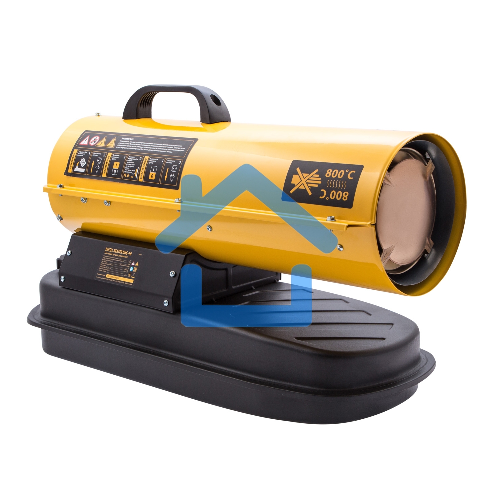 Дизельная тепловая пушка Denzel DHG-10, 10 кВт, 300 м3/ч, прямой нагрев