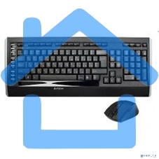 Комплект клавиатура + мышь A4TECH W 9300F USB черный, 2.4G наноприемник