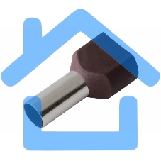 Наконечник штыревой втулочный изолированный F-14 мм 2х10 мм² (НШВи(2) 10-14/ Ги2 10-14) красный Rexant